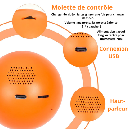 LumiMémoire : Orbe Vidéo Personnalisé (Enfants, Couples, Famille)